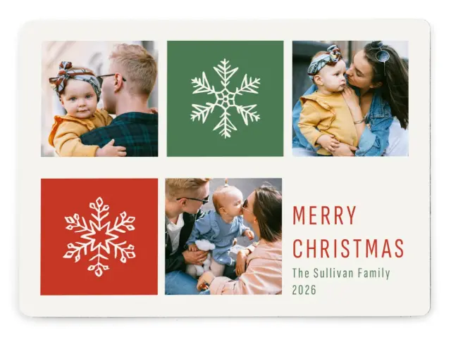 Snowflake Spaces | Christmas Magnets