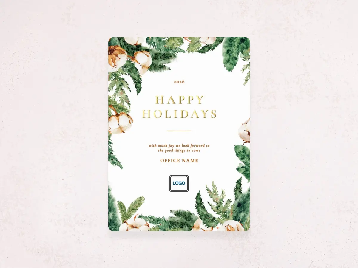 Christmas Card Magnet