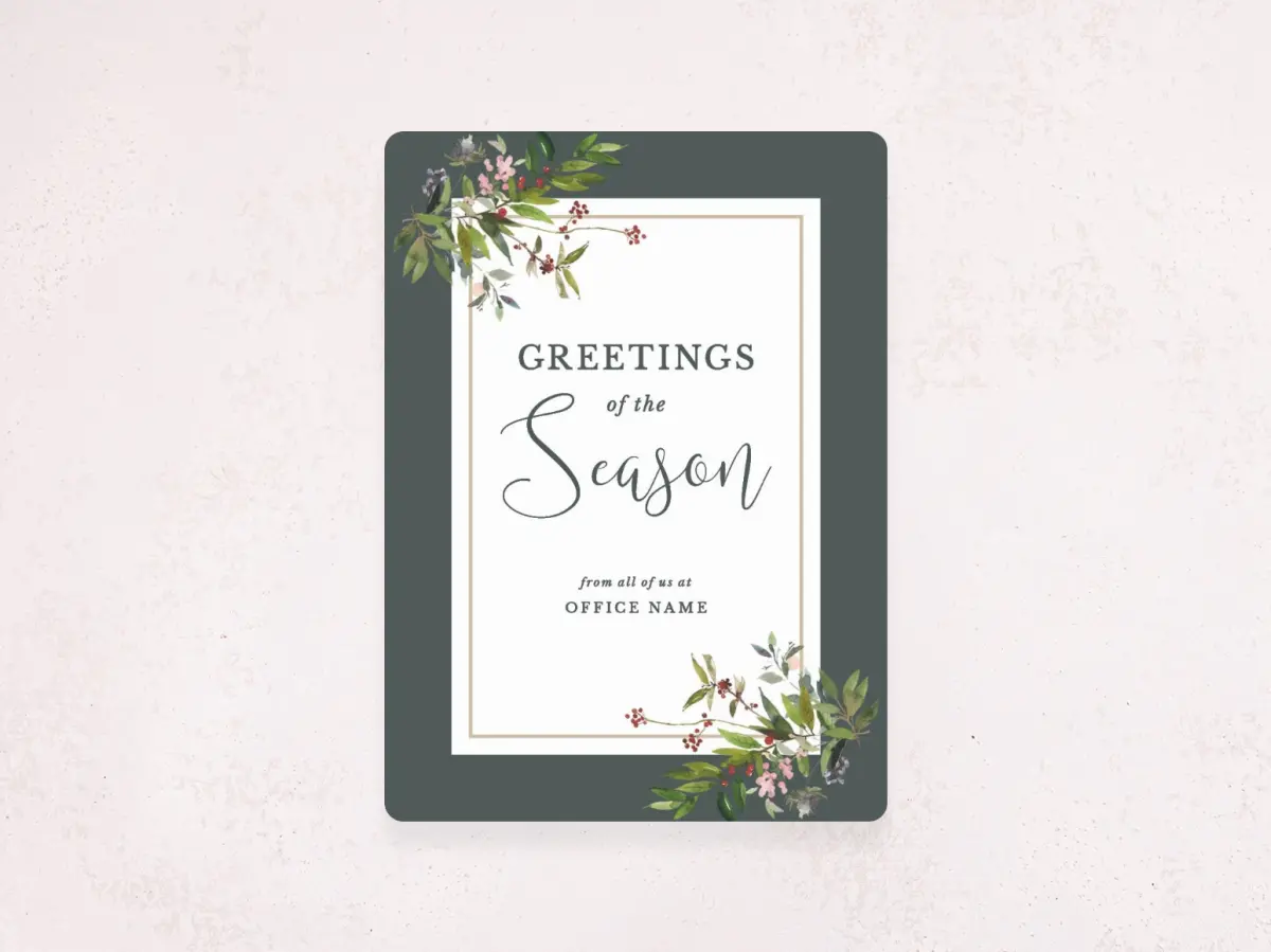 Christmas Card Magnet