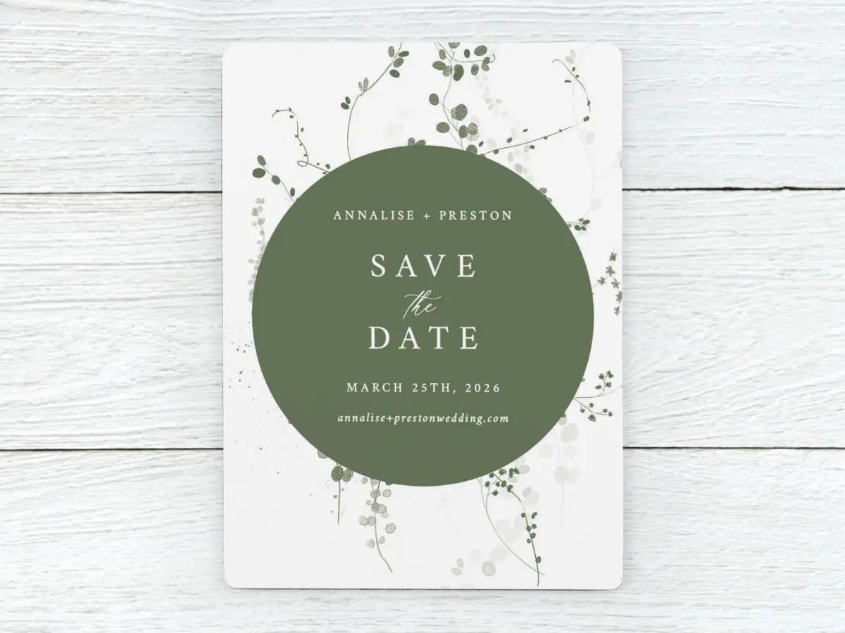 Save the Date Magnet Front