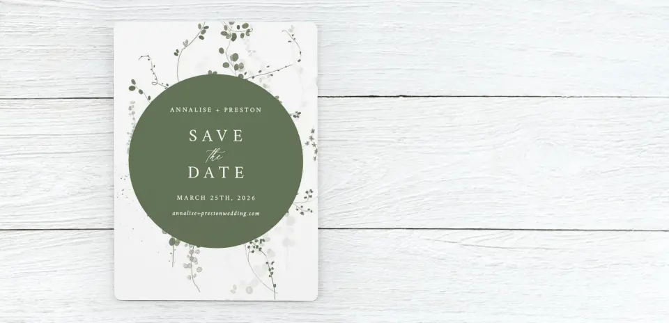 Save the Date Magnet Front