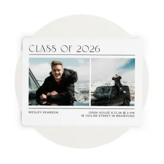 Graduation Announcement Magnets