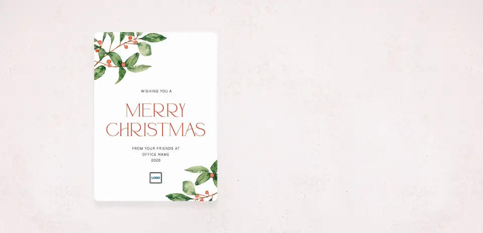 Christmas Card Magnet