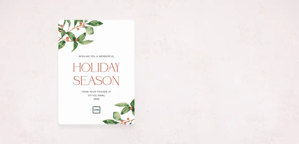 Christmas Card Magnet