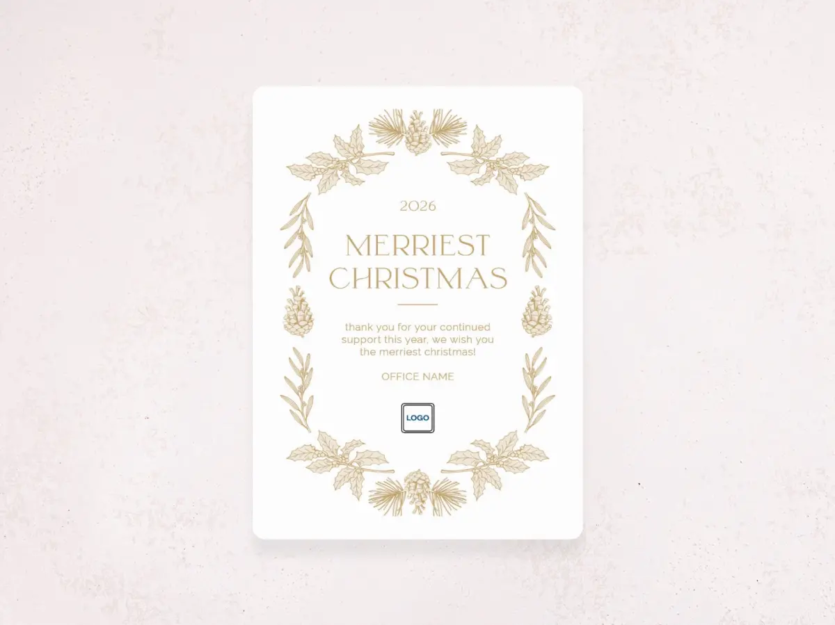 Christmas Card Magnet