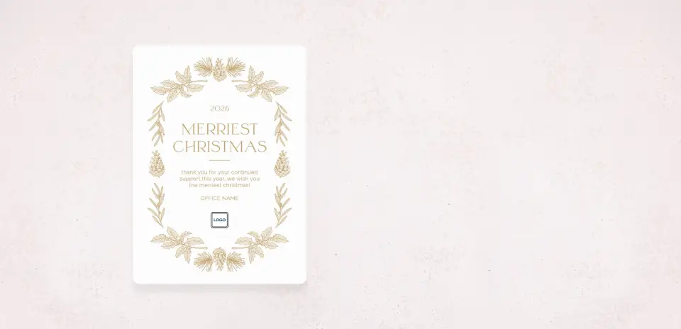 Christmas Card Magnet