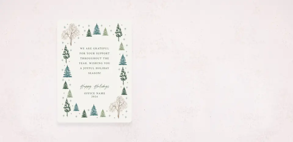 Christmas Card Magnet