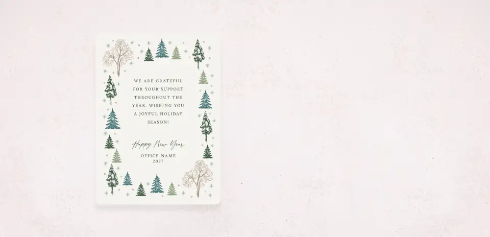 Christmas Card Magnet