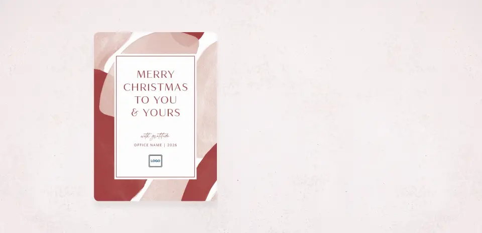 Christmas Card Magnet