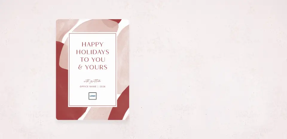 Christmas Card Magnet