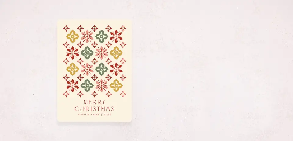 Christmas Card Magnet