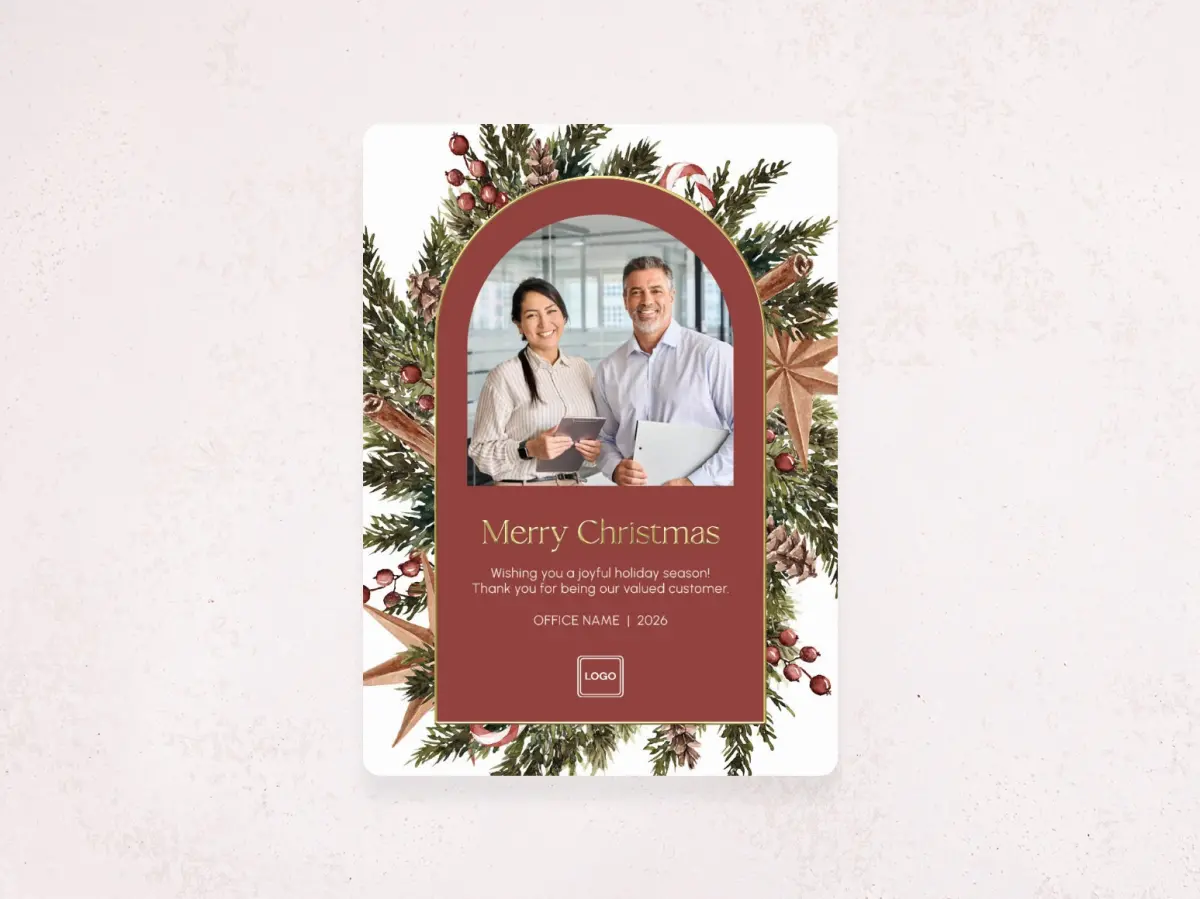 Christmas Card Magnet