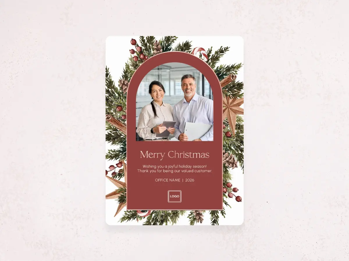 Christmas Card Magnet