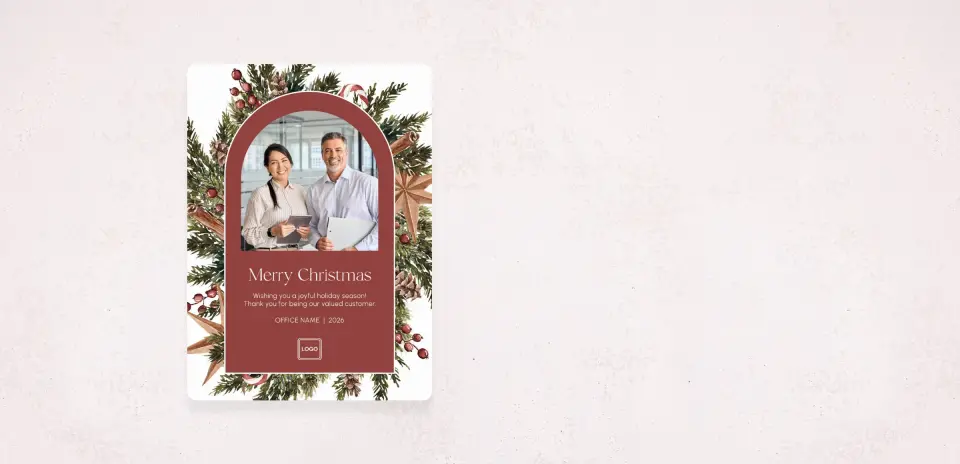 Christmas Card Magnet