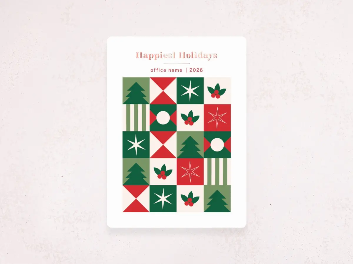 Christmas Card Magnet