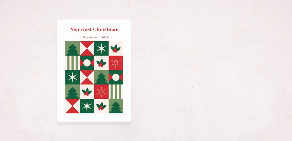 Christmas Card Magnet