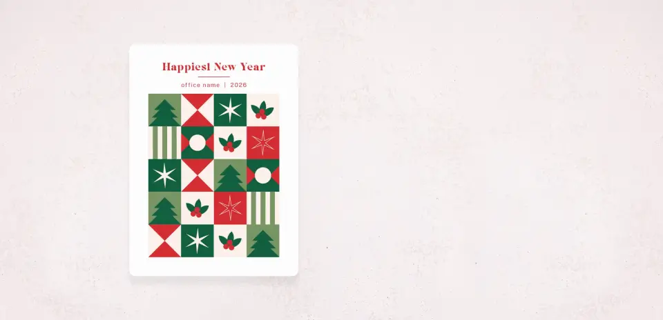 Christmas Card Magnet