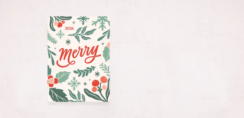 Christmas Card Magnet