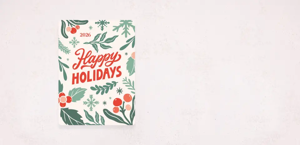 Christmas Card Magnet