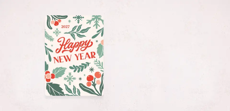 Christmas Card Magnet