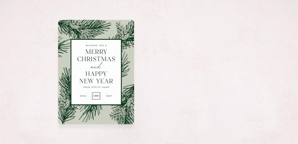 Christmas Card Magnet