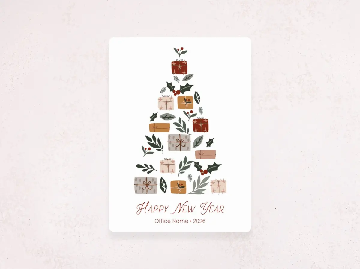 Christmas Card Magnet