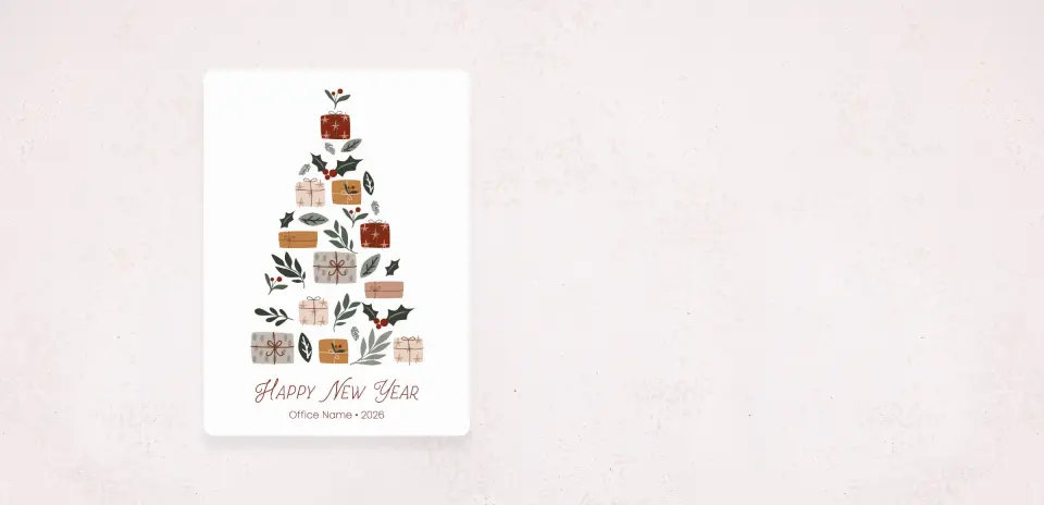 Christmas Card Magnet
