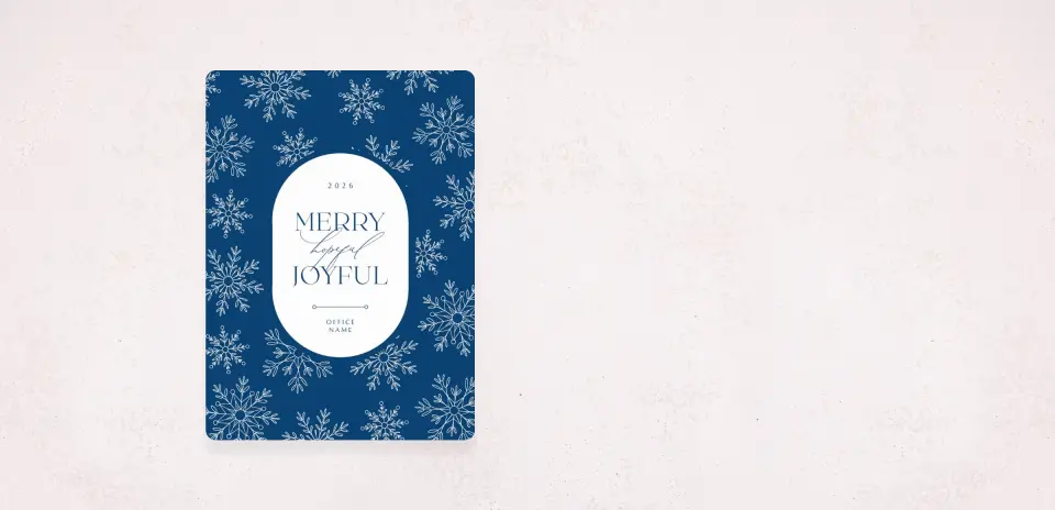 Christmas Card Magnet