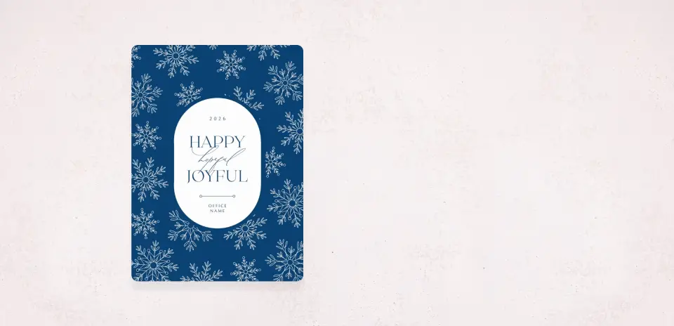 Christmas Card Magnet
