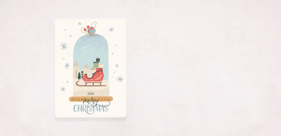 Christmas Card Magnet
