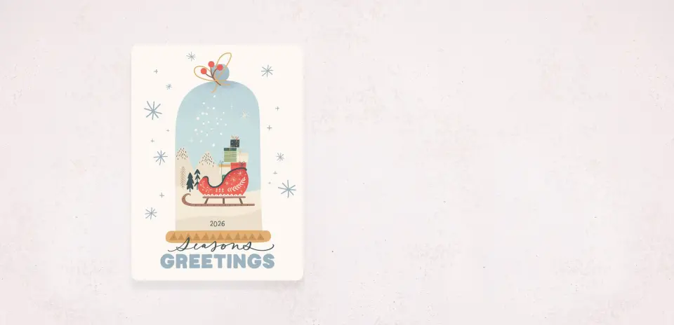Christmas Card Magnet