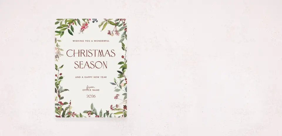 Christmas Card Magnet