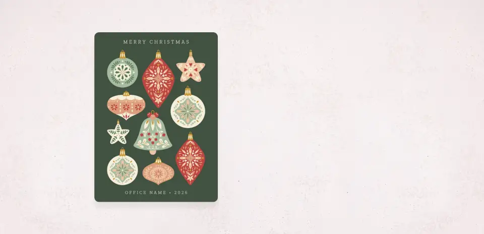 Christmas Card Magnet