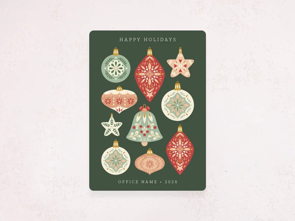 Christmas Card Magnet