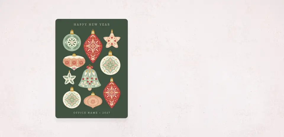 Christmas Card Magnet