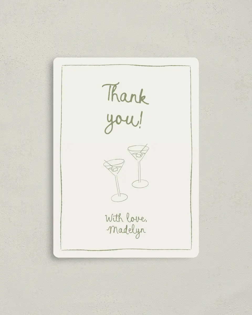 This is a 4" x 5½" Newlywed called Tini Bit Longer printed in full color with a Luxe Satin finish