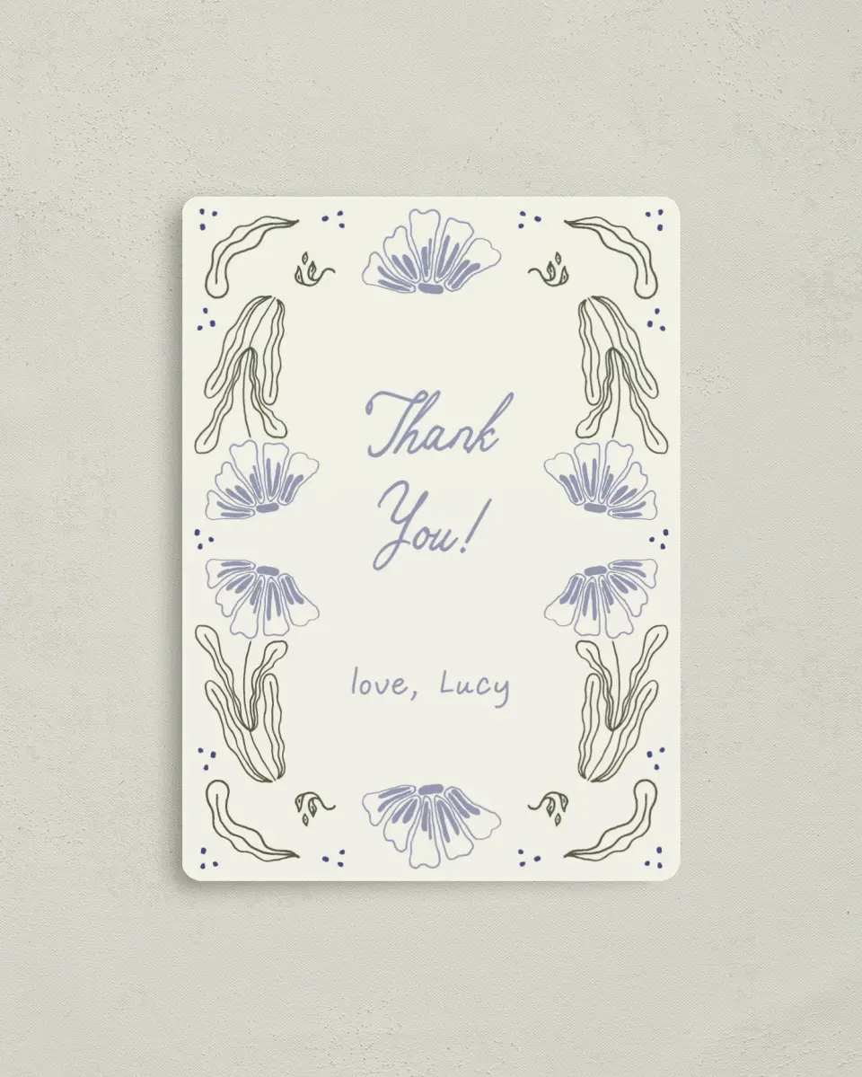 This is a 4" x 5½" Newlywed called Love Grows Wild printed in full color with a Luxe Satin finish