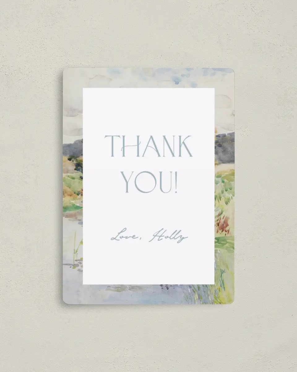 This is a 4" x 5½" Newlywed called Wedded Bliss printed in full color with a Luxe Satin finish