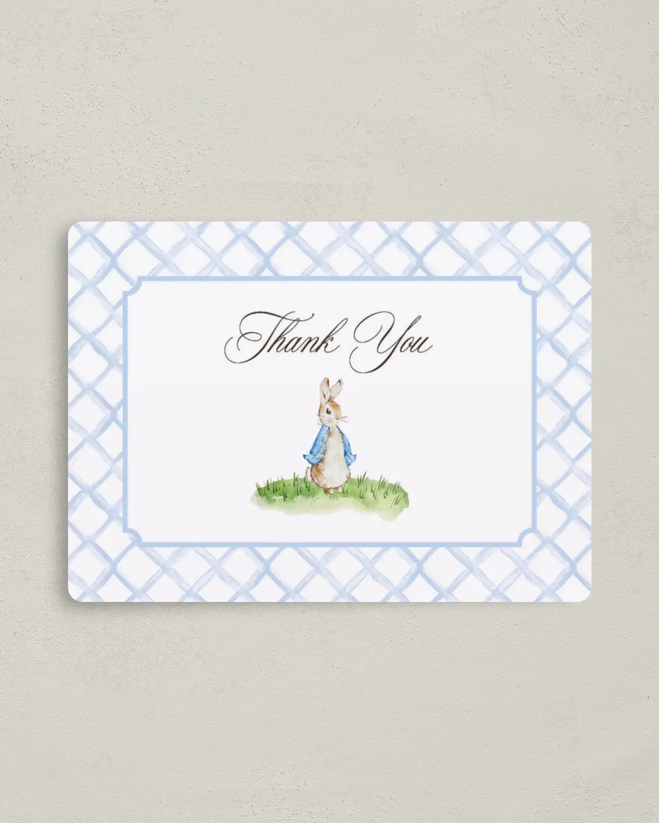 This is a 4" x 5½" Newlywed called Cotton Tale printed in full color with a Luxe Satin finish