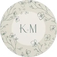 Married Monogram Wedding Coasters
