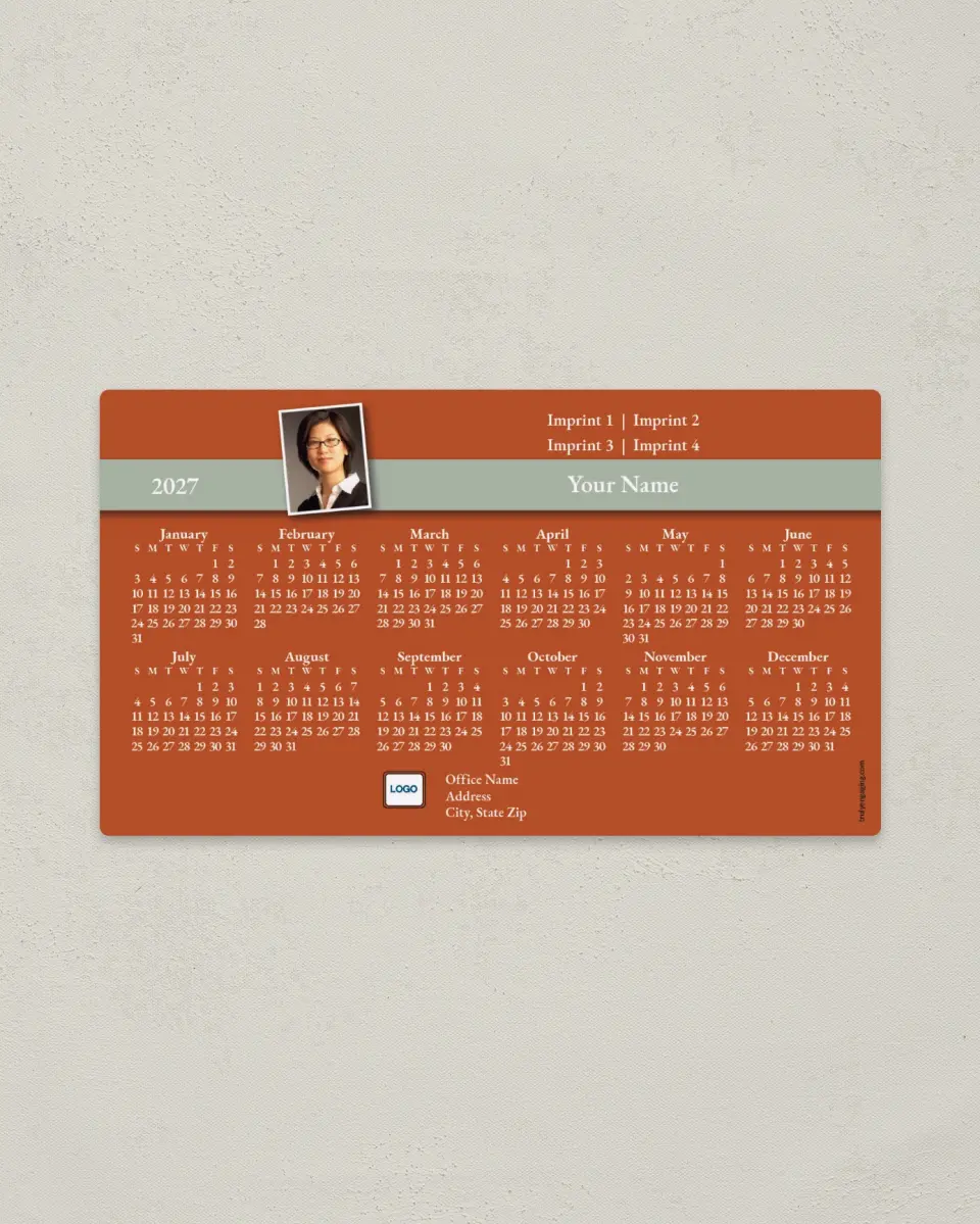 This is a 4" x 7" Full Magnet Calendar called Heart of the Home printed in full color with a Standard Gloss finish