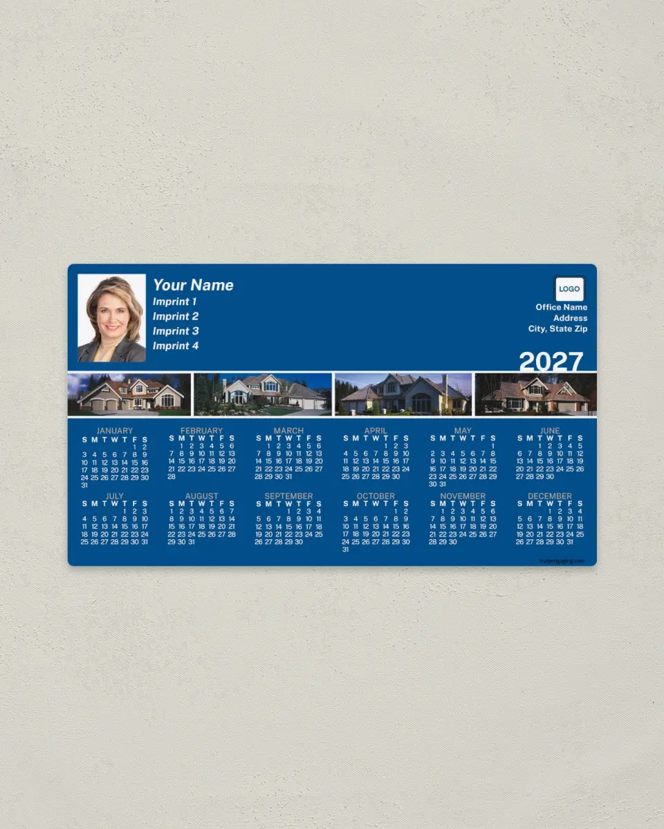 This is a 4" x 7" Full Magnet Calendar called House Panoramic Collection printed in full color with a Standard Gloss finish