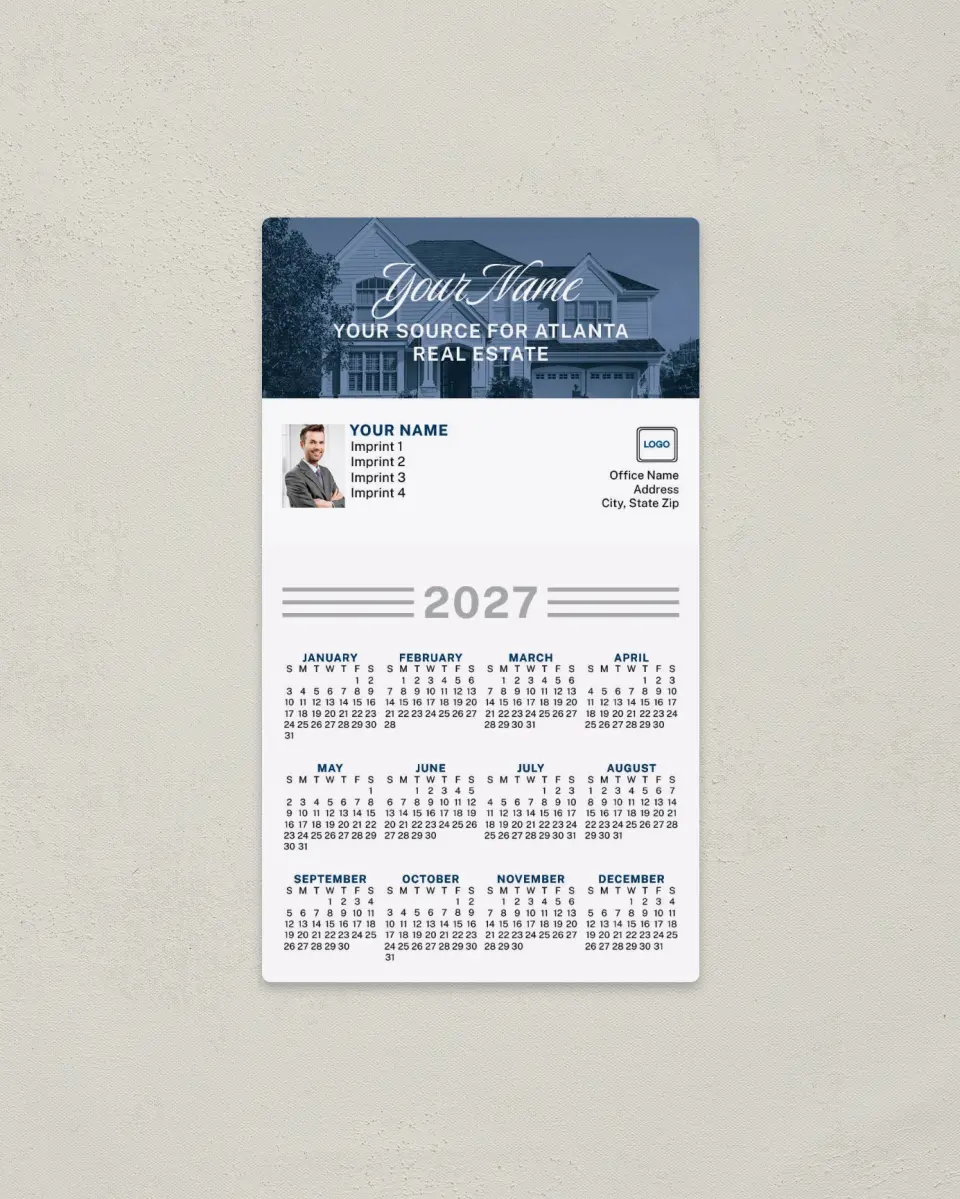 This is a 4" x 7" Full Magnet Calendar called Your Source printed in full color with a Standard Gloss finish