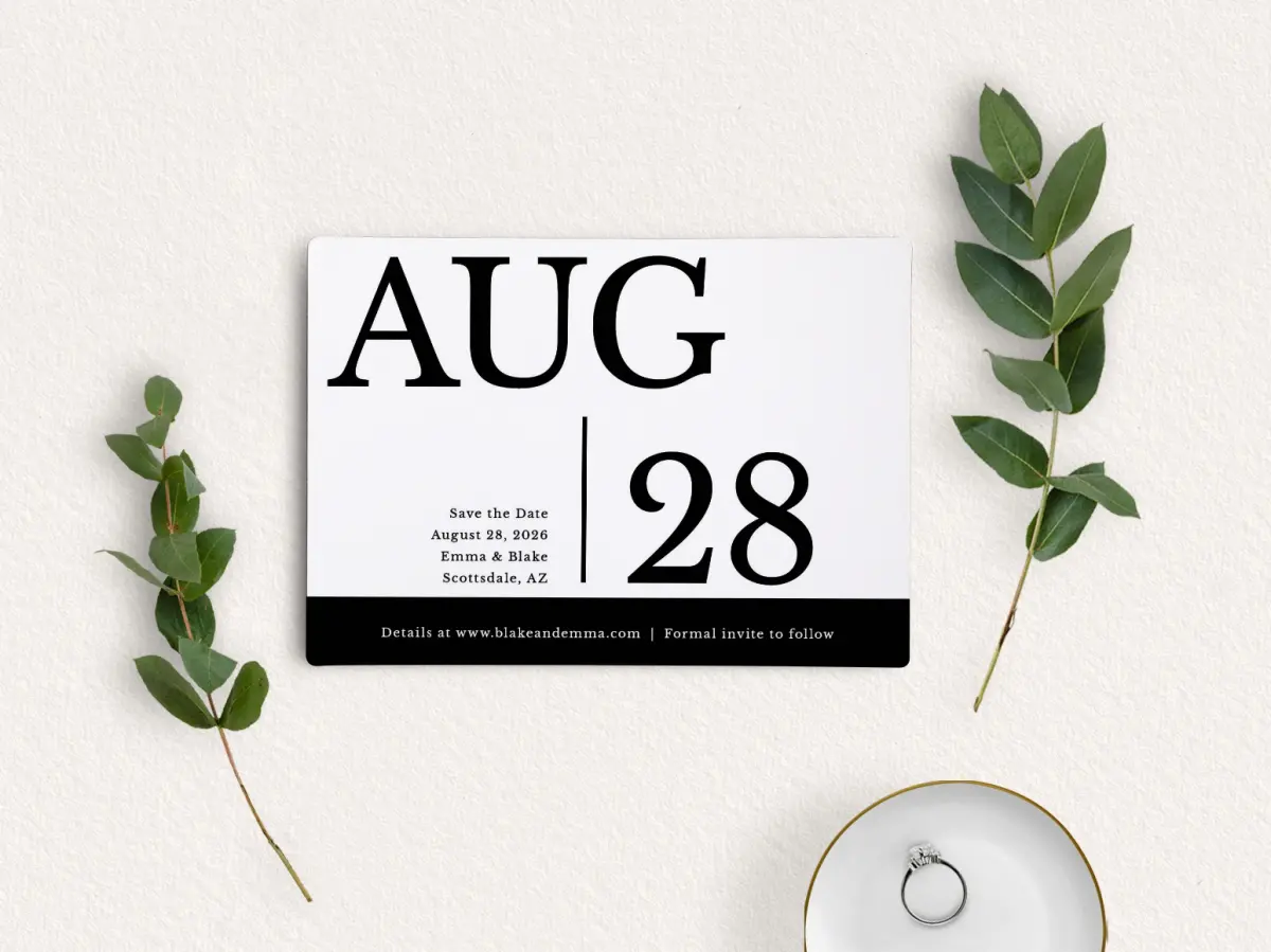 Save the Date Magnet Front