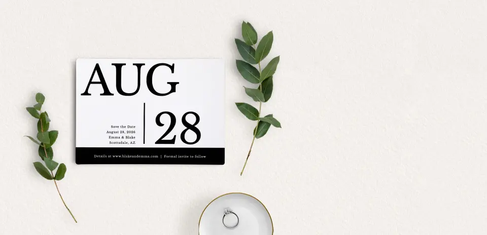 Save the Date Magnet Front