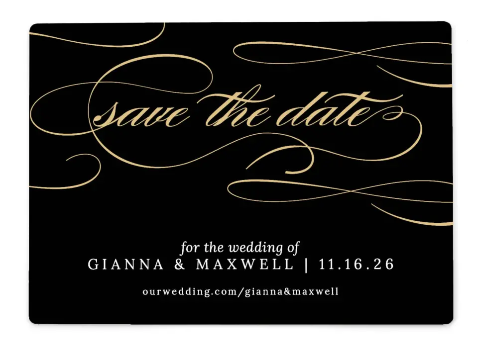 Fabulous Flourish | Save the Date Magnets