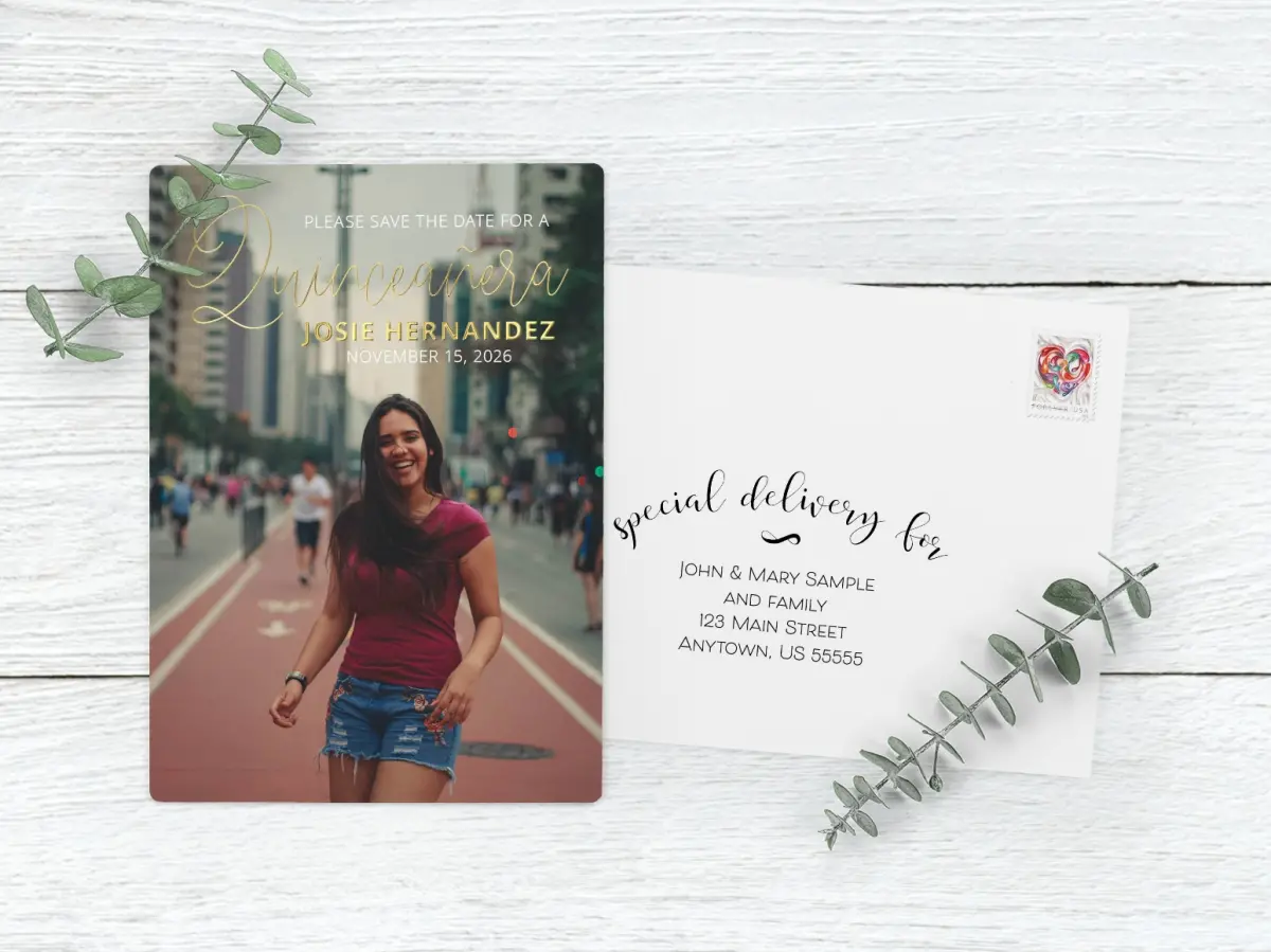 Save the Date Magnet with Optional Guest Addressing Service