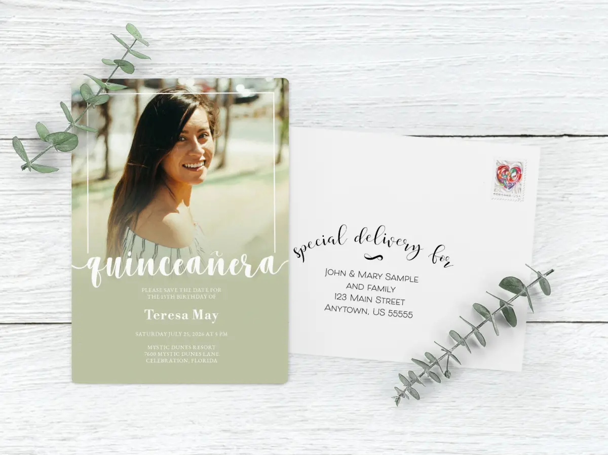Save the Date Magnet with Optional Guest Addressing Service
