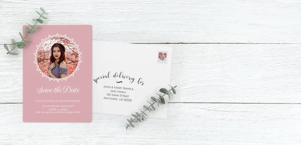 Save the Date Magnet with Optional Guest Addressing Service