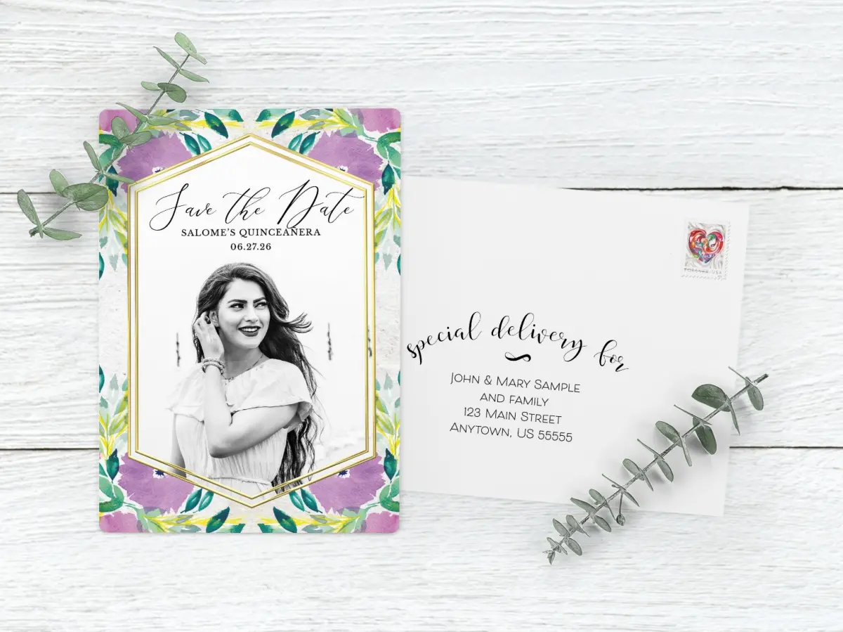 Save the Date Magnet with Optional Guest Addressing Service